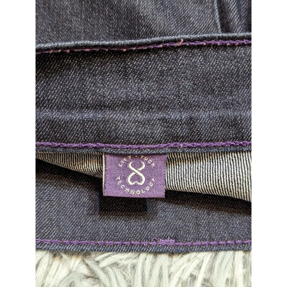 NYDJ Jeans Womens Size‎ 4 Cropped Midrise Capri Blue Denim Crop Dark Wash USA - Picture 13 of 13